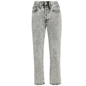 FRAME Le Original High Rise Straight Leg Grey Denim Jeans